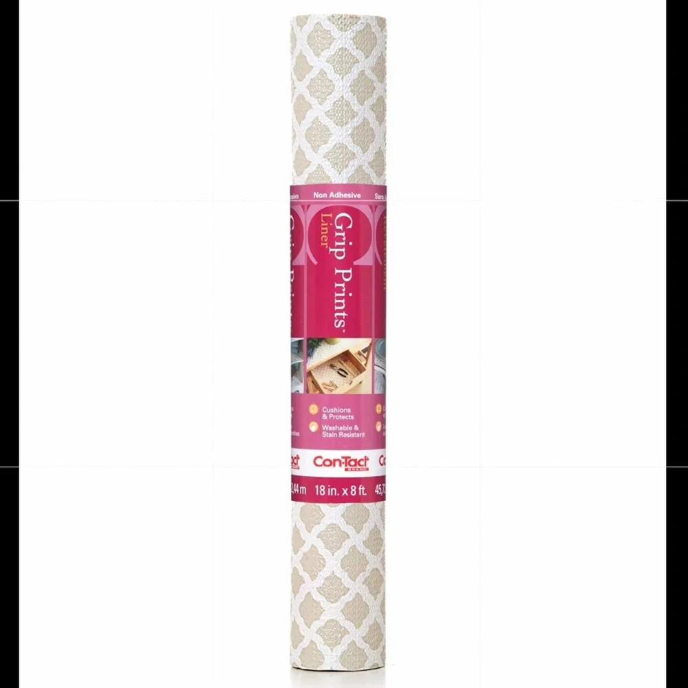 Con-Tact Brand Grip Prints Non-Adhesive Shelf and Drawer Liner - Set of 3